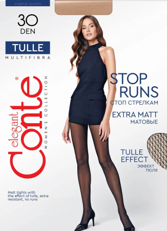 Колготки женские Tulle 30 nero