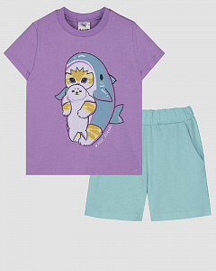 Пижама для девочки (футболка+шорты)