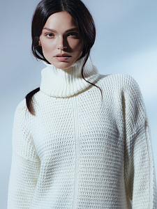 CONTE LDK 224 Удлиненный рельефный джемпер