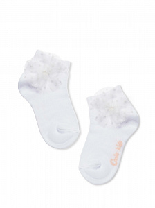 Conte-kids Tip-Top Хлопковые носки с декоративным бантом из фатина