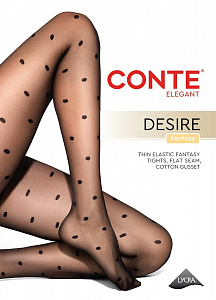 CONTE DESIRE Колготки женские в горошек