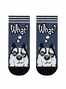 Conte-kids TIP-TOP Хлопковые носки с пушистым рисунком "Хаски"