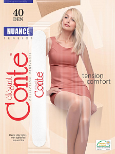 CONTE NUANCE 40 Колготки женские с шортиками (с пилочкой для ногтей)