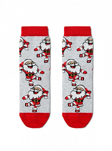 Conte-kids Новогодние носки "Санта-Клаус" с пушистой нитью