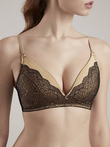 CONTE SATIN TB7174 Бюстгальтер c чашками на дубляже с хлопком без каркасов
