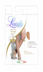LEVANTE VIVA 20 (2 пары) Гольфы женские