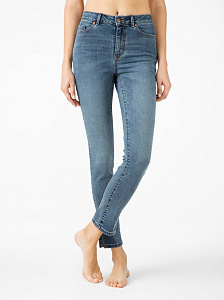 CONTE CON-346 Укороченные еco-friendly джинсы skinny с высокой посадкой