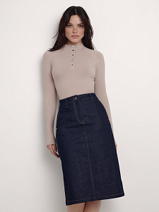 CONTE CON-497 Джинсовая юбка с боковыми карманами