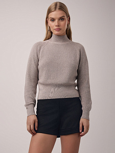 CONTE Джемпер объемного силуэта из пряжи с хлопком и модалом LDK 2387