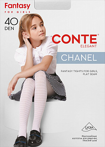 CONTE CHANEL Колготки с рисунком «гусиная лапка»