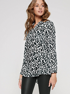 CONTE LBL 1091 Рубашка с геометрическим рисунком из хлопка премиального качества